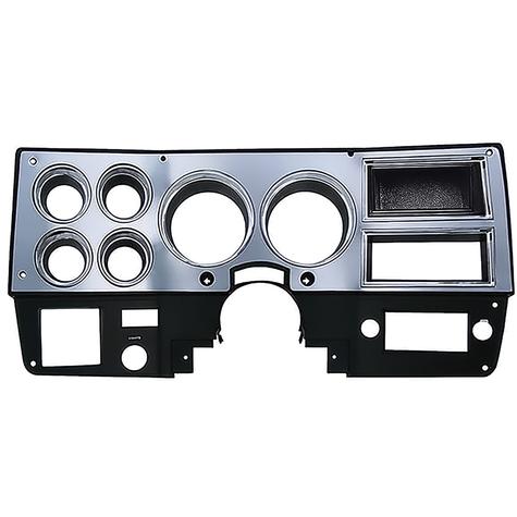 1975-77 Chevy GMC Pickup, Blazer, Jimmy, Suburban; Dash Gauge Bezel; Without AC;  Brushed Aluminum