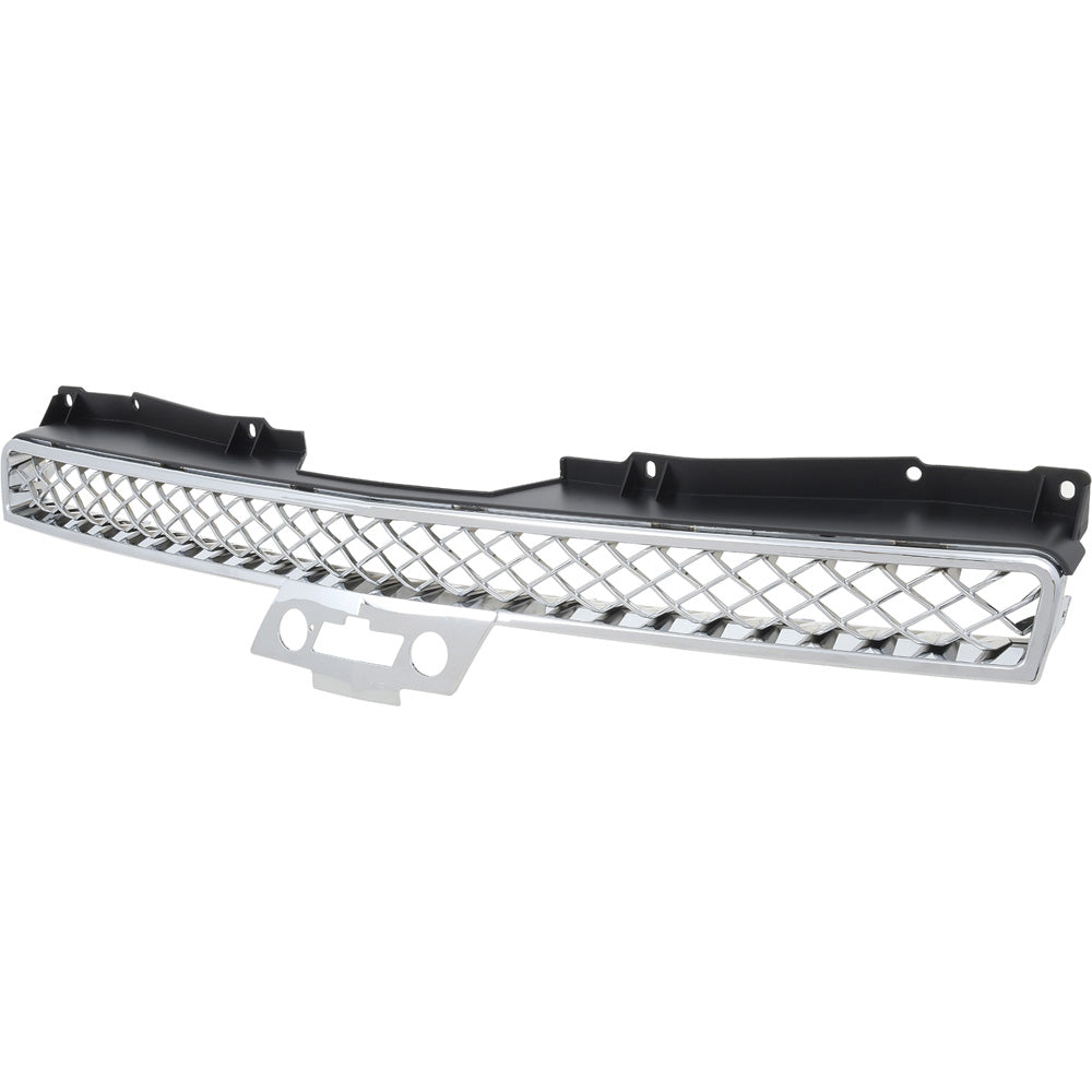 15944321 - 2007-14 Avalanche, Suburban, Tahoe; Upper Front Grill; Chrome Trim; Chrome Mesh Insert; Matte Black Details