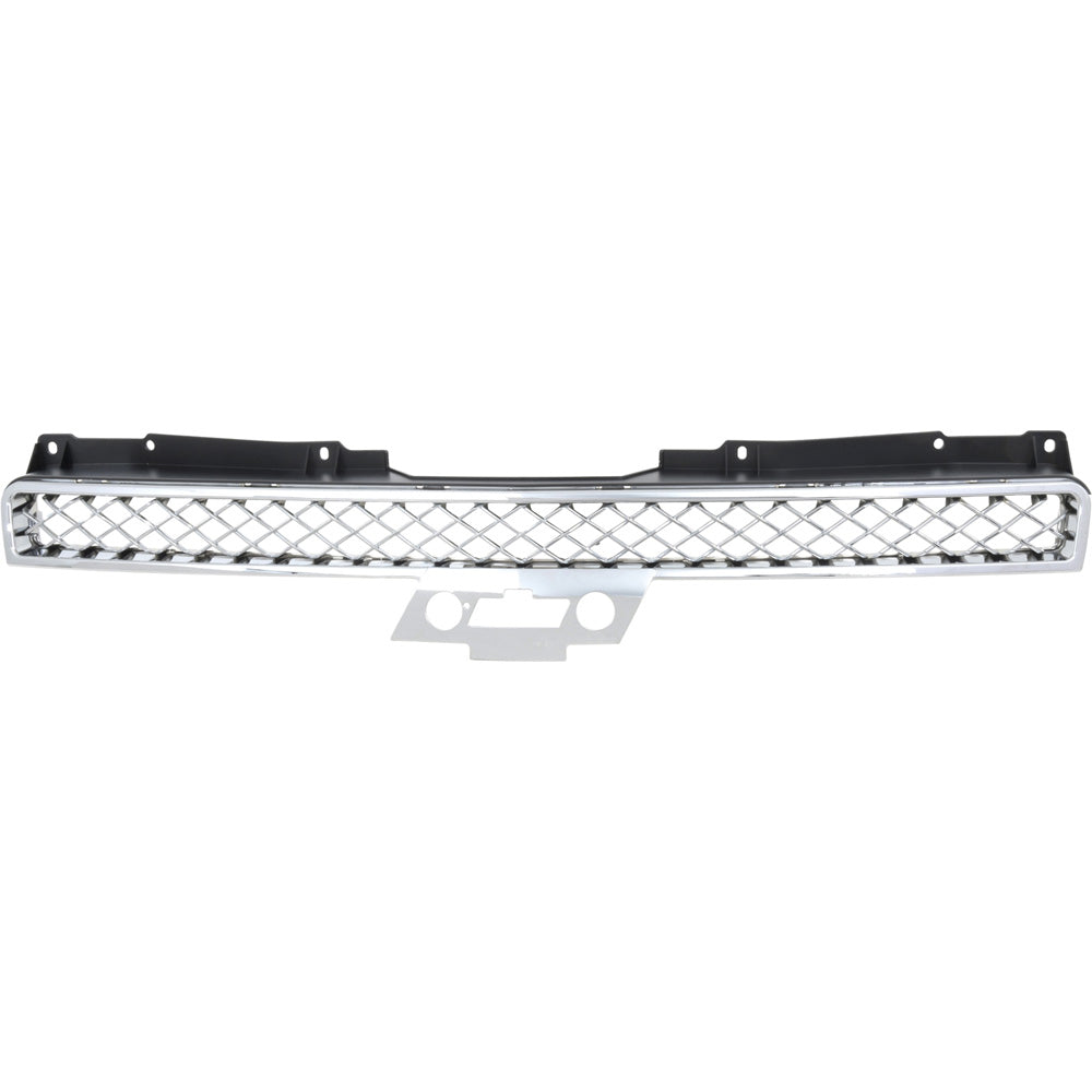 15944321 - 2007-14 Avalanche, Suburban, Tahoe; Upper Front Grill; Chrome Trim; Chrome Mesh Insert; Matte Black Details