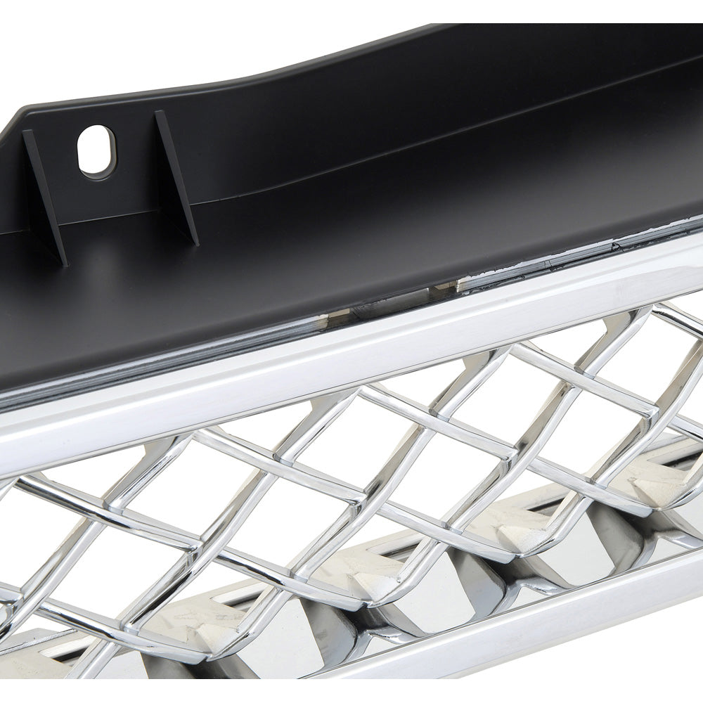 15944321 - 2007-14 Avalanche, Suburban, Tahoe; Upper Front Grill; Chrome Trim; Chrome Mesh Insert; Matte Black Details
