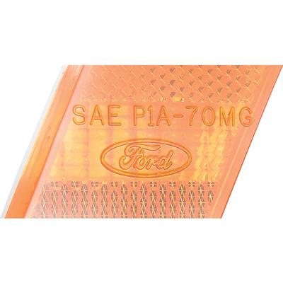 1970 Ford Mustang; Front Side Marker Lens; Amber; RH