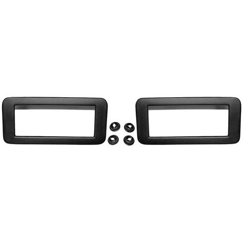 1971-73 Mustang; Rear Side Marker Lamp Bezel Set; Pair