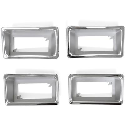 1971-77 Maverick, 191-77 Comet; Side Marker Lamp Bezel Set; Front & Rear; 4 Piece Set