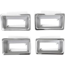 1971-77 Maverick, 191-77 Comet; Side Marker Lamp Bezel Set; Front & Rear; 4 Piece Set