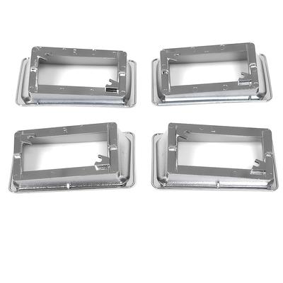 1971-77 Maverick, 191-77 Comet; Side Marker Lamp Bezel Set; Front & Rear; 4 Piece Set