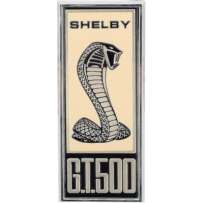 16098Y - 1967 Mustang; Shelby G.T. 500; Fender Emblem; Brushed Gold; Each