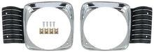 1968 Chevy II Nova; Standard Headlamp Bezels; with Hardware; RH & LH; Pair