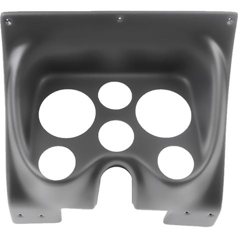 1967-68 Pontiac Firebird; 6-Gauge Dash Panel; (2) 3-3/8" (4) 2-1/16" Holes; Black