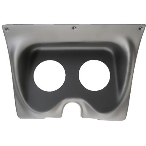 1967-68 Chevrolet Camaro; 2-Gauge Dash Panel; (2) 3-3/8" Holes; Black