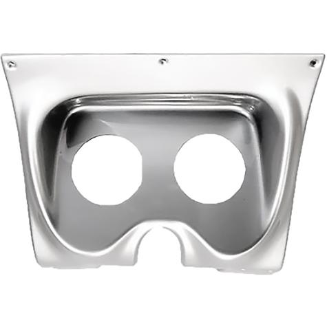 1967-68 Pontiac Firebird; 2-Gauge Dash Panel; 3-3/8" Holes; Brushed Aluminum