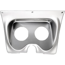 1967-68 Chevrolet Camaro; 2-Gauge Dash Panel; (2) 3-3/8" Holes; Brushed Aluminum