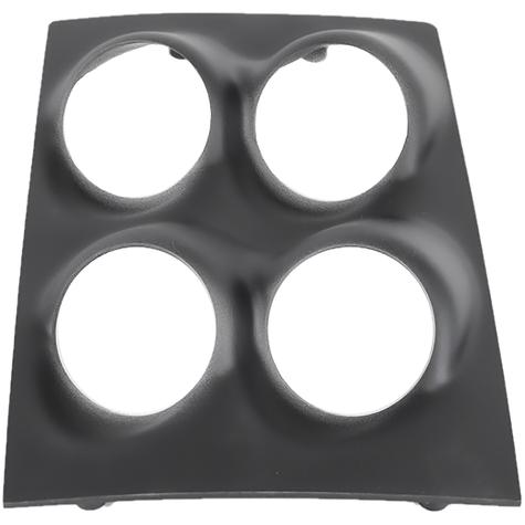 1968-69 Camaro, Firebird; Quad Pod Console Gauge Panel; (4) 2-1/16" Holes; Black