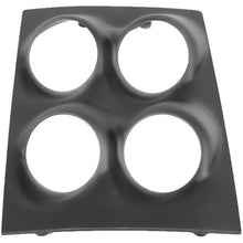 1968-69 Camaro, Firebird; Quad Pod Console Gauge Panel; (4) 2-1/16" Holes; Black