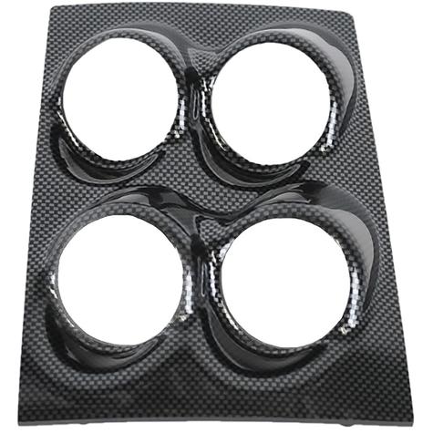 1968-69 Camaro, Firebird; Quad Pod Console Gauge Panel; (4) 2-1/16" Holes; Carbon Fiber