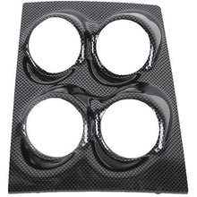 1968-69 Camaro, Firebird; Quad Pod Console Gauge Panel; (4) 2-1/16" Holes; Carbon Fiber