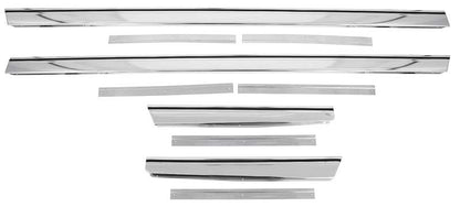 16997 - 1965 Chevrolet Impala; Rocker Panel Molding Set; w/ Hardware; 4 Piece Set