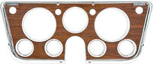 1969-72 Chevrolet/GMC Trucks Equipped with Gauges - Dash Bezel - Woodgrain