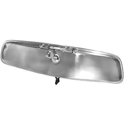 1963-65 Impala; Bel Air; Chevelle; Interior Rear View Mirror; 10" ;Polished Stainless; Twist Style Knob