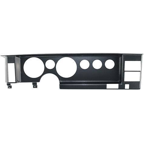 1985-91 Pontiac Firebird; 6 Gauge Dash Panel; (2) 5", (4) 2-1/16" ; Carbon Fiber Dash Panel