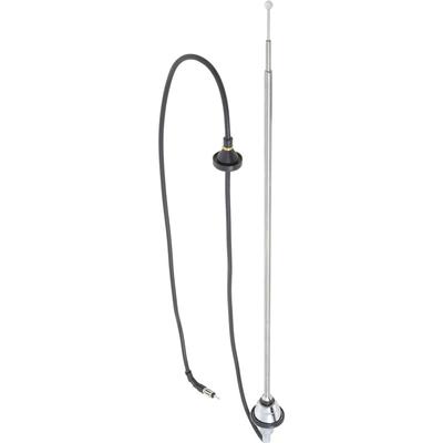 1964-68 Ford Mustang; Radio Antenna Assembly; with Round Base And Telescoping Mast