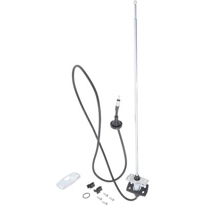 1961-77 Ford, Mercury; Radio Antenna Set; Telescoping Mast; Rectangular Base; Various Models