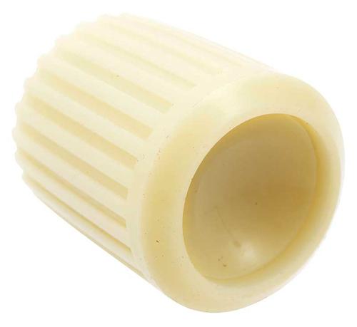1960-63 Ford Falcon; Split Shaft Radio Knob; White With Plastic Insert