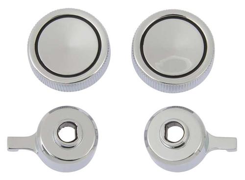 1967 Ford Mustang; Chrome Radio Knob Set; 4 Knobs