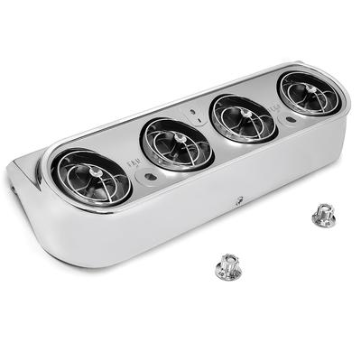 1965 Fairlane, Galaxie, Mustang, Ranchero, 1964-65 Falcon; Under Dash Air Conditioning Bezel, Register & Knob Set; for H
