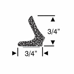 3/4" Compartment Door Weatherstrip