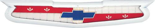200047B - 1958 Impala, Bel Air, Biscayne; Hood Emblem and Base Assembly; 6 Cylinder