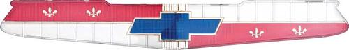200048A - 1956 Passenger, 1958 Impala / Full Size 6 Cylinder Bow Tie Hood Emblem Insert