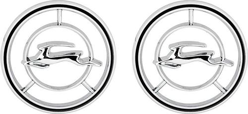 200059A - 1965-66 Impala; Impala Circle Fender Emblems; Pair