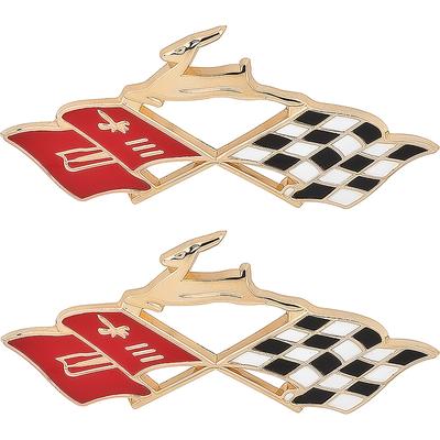 200060A - 1959 Impala Cross Flags Quarter Panel Emblem