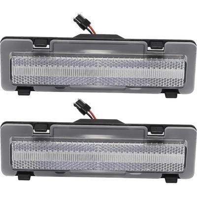 1982-92 Camaro, Firebird; Side Marker Lamp Set; Front; Clear Lens; Amber LEDs; Pair