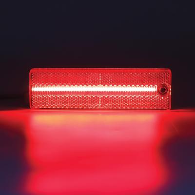 1993-02 Chevrolet Camaro; Side Marker Lamp Set; Rear; Clear Lens; Red LEDs; Pair
