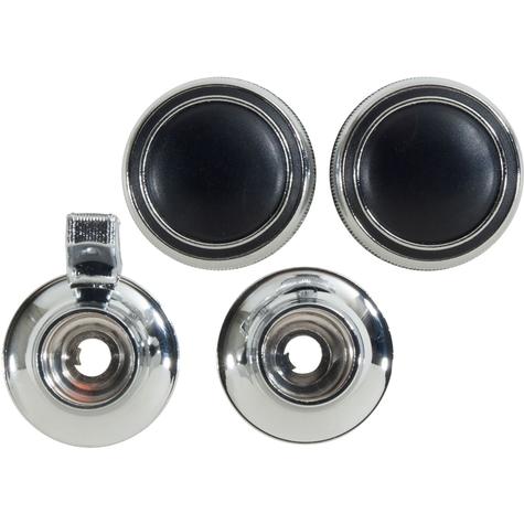 1969-71 Chevrolet Corvette; Radio Knob & Spacer Set - Mono 4pc