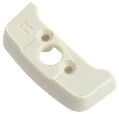 1974-81 Seat Belt Shoulder Guide Escutcheon; White; RH Passenger