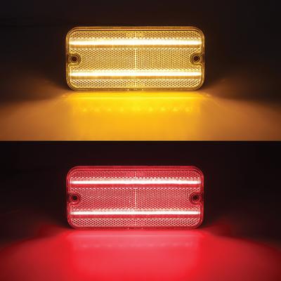 1968-72 Chevrolet, GMC Pickup, Suburban, Jimmy; Marker Lamp Set; Clear Lens; Red/Amber LED