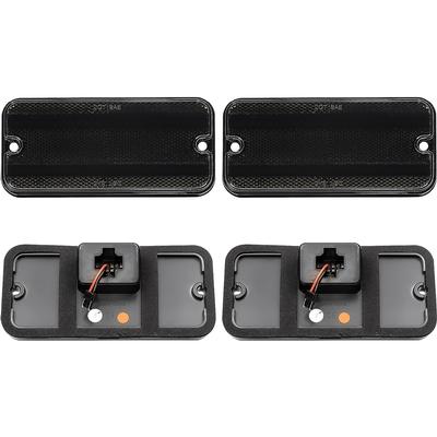 1968-72 Chevrolet, GMC Pickup, Suburban, Jimmy; Marker Lamp Set; Smoked Lens; Red/Amber LED