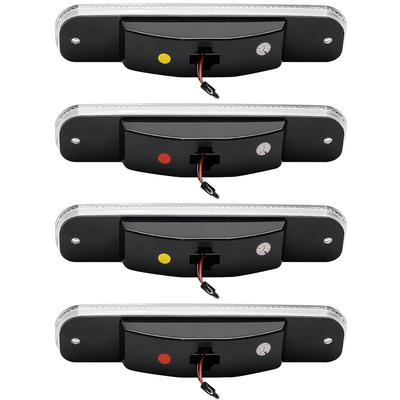 1973-80 Chevrolet, GMC Pickup, Suburban, Jimmy; Marker Lamp Set; Clear Lens; Red/Amber LED