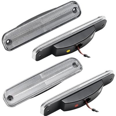 1973-80 Chevrolet, GMC Pickup, Suburban, Jimmy; Marker Lamp Set; Clear Lens; Red/Amber LED