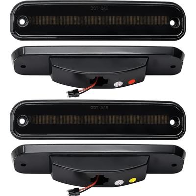 1973-80 Chevrolet, GMC Pickup, Suburban, Jimmy; Marker Lamp Set; Smoked Lens; Red/Amber LED