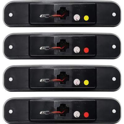 1973-80 Chevrolet, GMC Pickup, Suburban, Jimmy; Marker Lamp Set; Smoked Lens; Red/Amber LED