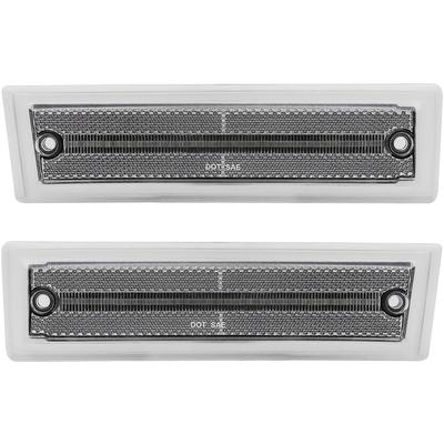 1981-91 Chevrolet, GMC Pickup, Suburban, Jimmy; Front Marker Lamp; Clear Lens; Amber LED; Pair