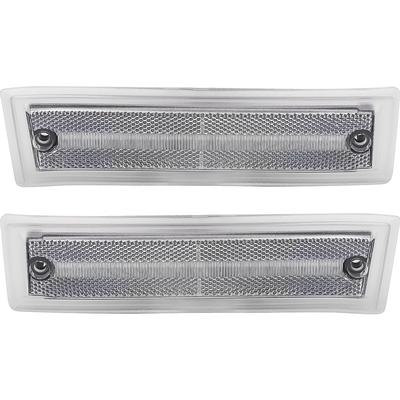 1981-91 Chevrolet, GMC Pickup, Suburban, Jimmy; Front Marker Lamp; Clear Lens; Amber LED; Pair