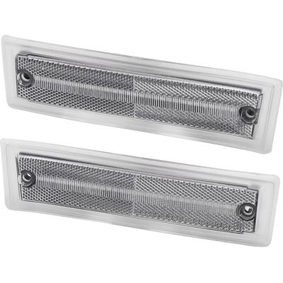 1981-91 Chevrolet, GMC Pickup, Suburban, Jimmy; Front Marker Lamp; Clear Lens; Amber LED; Pair