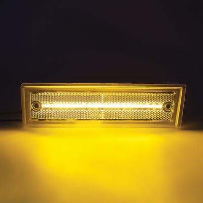 1981-91 Chevrolet, GMC Pickup, Suburban, Jimmy; Front Marker Lamp; Clear Lens; Amber LED; Pair