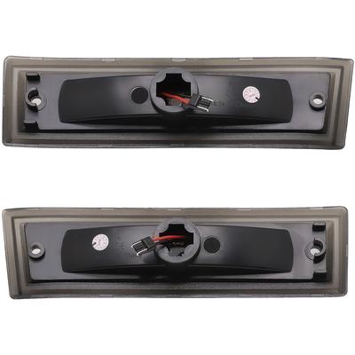 1981-91 Chevrolet, GMC Pickup, Suburban, Jimmy; Front Marker Lamp; Smoked Lens; White LED; Pair