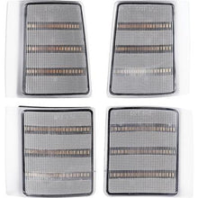 1994-00 Chevrolet, GMC Pickup, Suburban, Jimmy; Front Marker Lamp Set; Upper & Lower; Clear Lens; Amber LED
