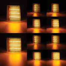 1994-00 Chevrolet, GMC Pickup, Suburban, Jimmy; Front Marker Lamp Set; Upper & Lower; Clear Lens; Amber LED